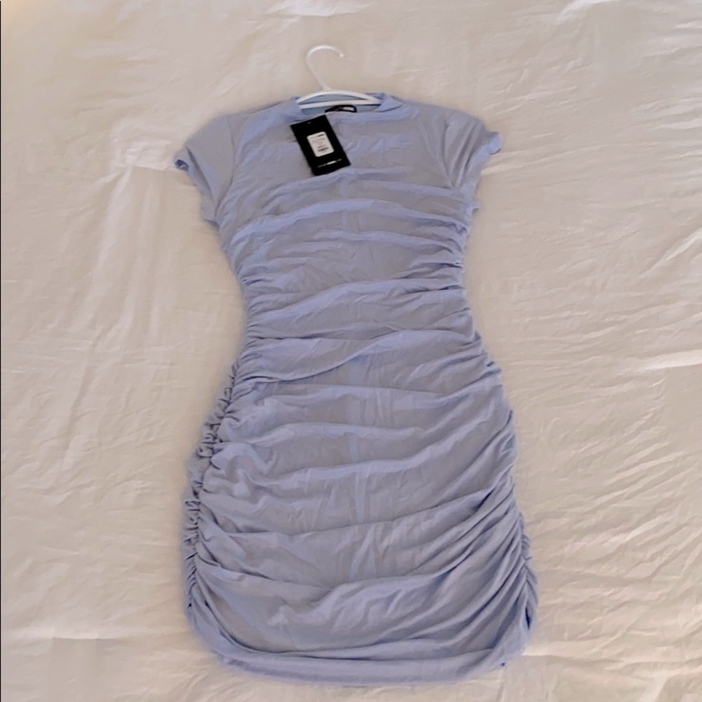 Fashion Nova Strut The Streets Ruched Mini Dress